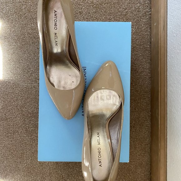 Antonio Melani Nude/Beige Platform Pumps Size 6.5 - Picture 4 of 4